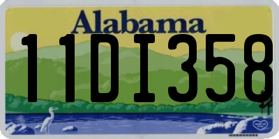AL license plate 11DI358