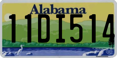 AL license plate 11DI514
