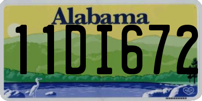 AL license plate 11DI672