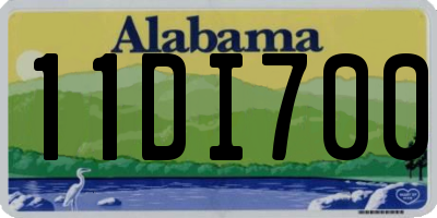 AL license plate 11DI700