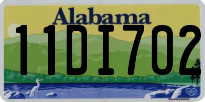 AL license plate 11DI702