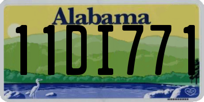 AL license plate 11DI771