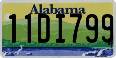 AL license plate 11DI799