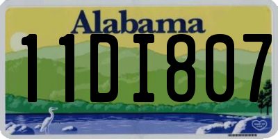 AL license plate 11DI807