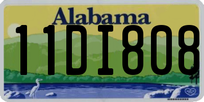 AL license plate 11DI808