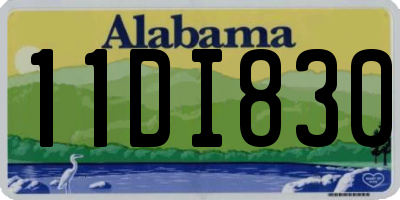 AL license plate 11DI830