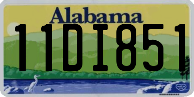 AL license plate 11DI851