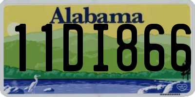 AL license plate 11DI866