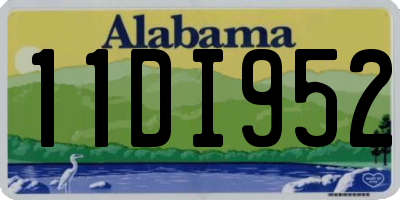 AL license plate 11DI952