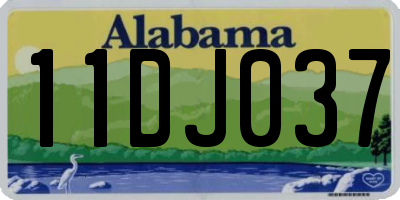 AL license plate 11DJ037