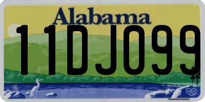 AL license plate 11DJ099