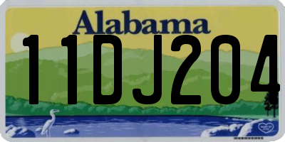 AL license plate 11DJ204