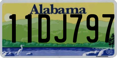 AL license plate 11DJ797