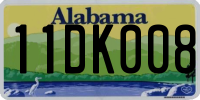 AL license plate 11DK008
