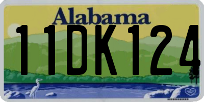 AL license plate 11DK124
