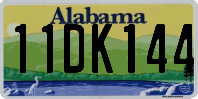 AL license plate 11DK144