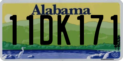 AL license plate 11DK171