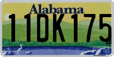 AL license plate 11DK175