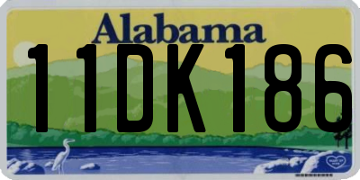 AL license plate 11DK186