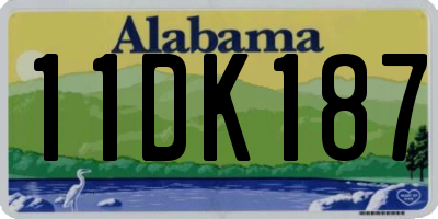 AL license plate 11DK187