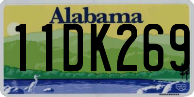 AL license plate 11DK269