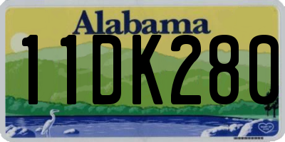AL license plate 11DK280