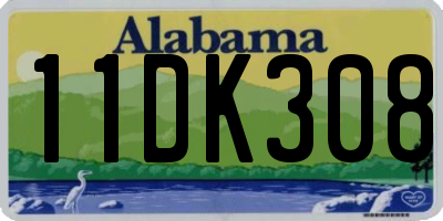 AL license plate 11DK308