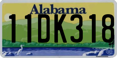 AL license plate 11DK318