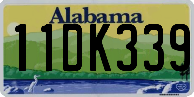 AL license plate 11DK339