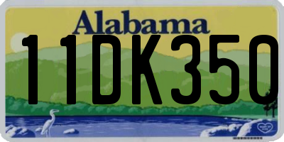 AL license plate 11DK350