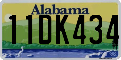 AL license plate 11DK434
