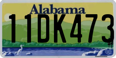 AL license plate 11DK473