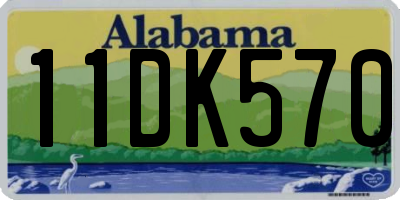 AL license plate 11DK570