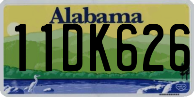AL license plate 11DK626