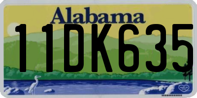 AL license plate 11DK635