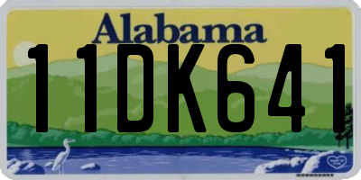 AL license plate 11DK641