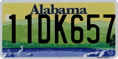 AL license plate 11DK657