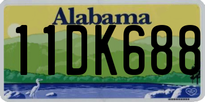 AL license plate 11DK688