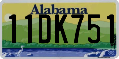 AL license plate 11DK751