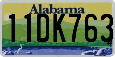 AL license plate 11DK763