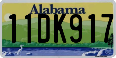 AL license plate 11DK917
