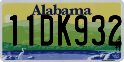 AL license plate 11DK932
