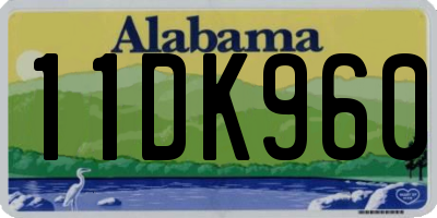 AL license plate 11DK960