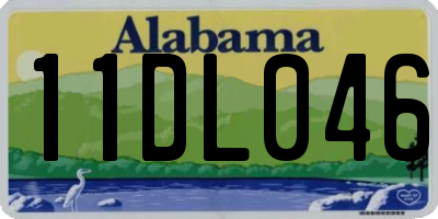 AL license plate 11DL046