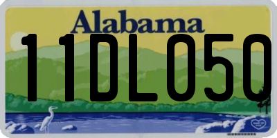 AL license plate 11DL050