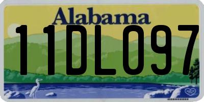 AL license plate 11DL097
