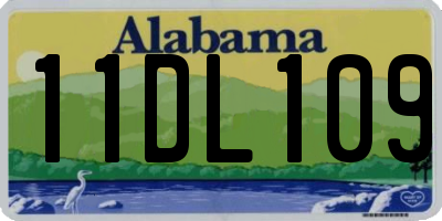AL license plate 11DL109