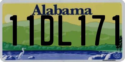 AL license plate 11DL171
