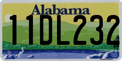 AL license plate 11DL232