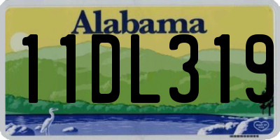 AL license plate 11DL319